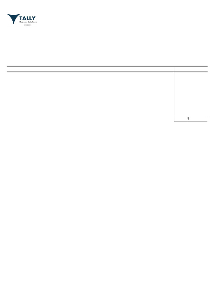 Tally Business Solutions Receipt 545 | PDF