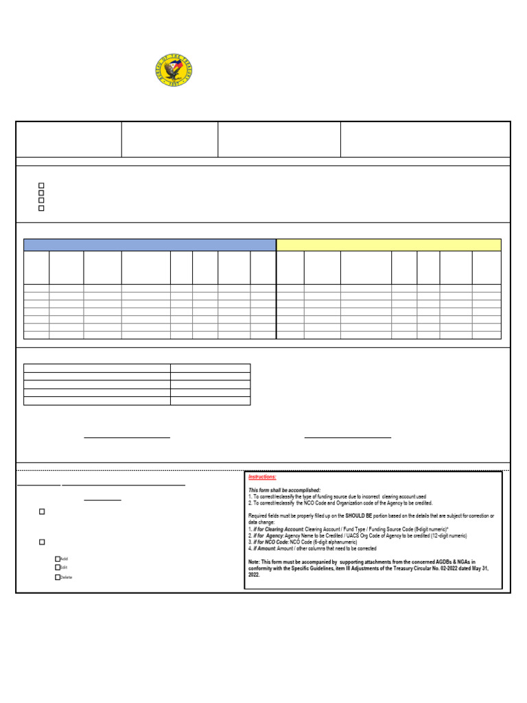 Data Change Request Form Instructions | PDF | Financial Services