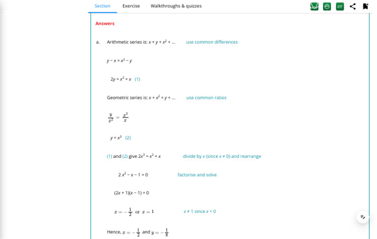 11.6 Further Arithmetic and Geometric Series Cambridge Online ...