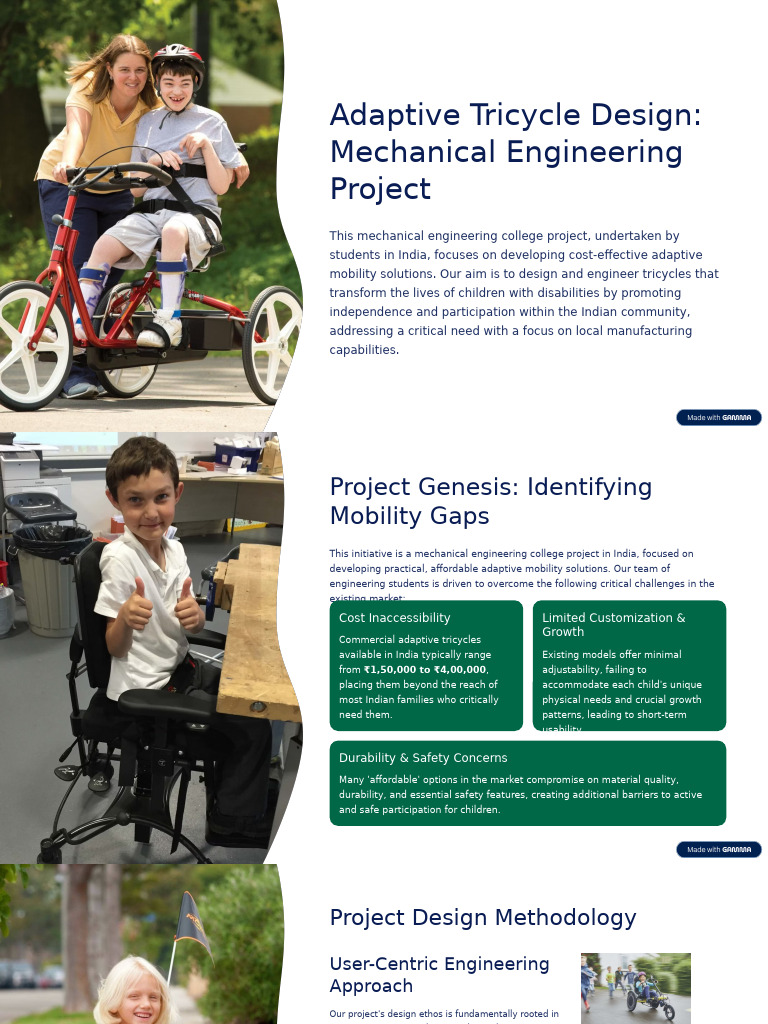 Adaptive Tricycle Design for Disabilities | PDF | Simulation | Engineering