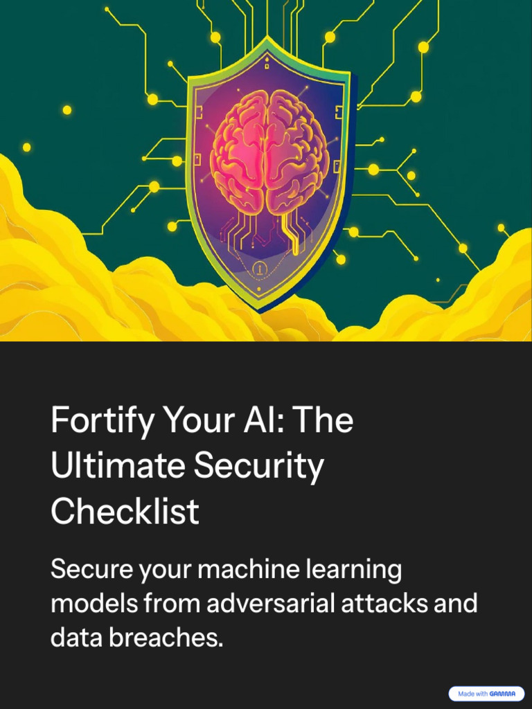 AI Security: Essential Checklist Guide | PDF | Security | Computer Security