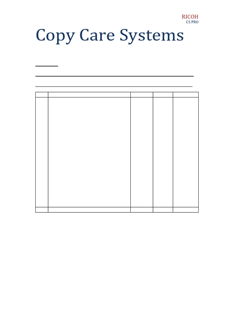 Ricoh 305 Toner Invoice - Copy Care Systems | PDF