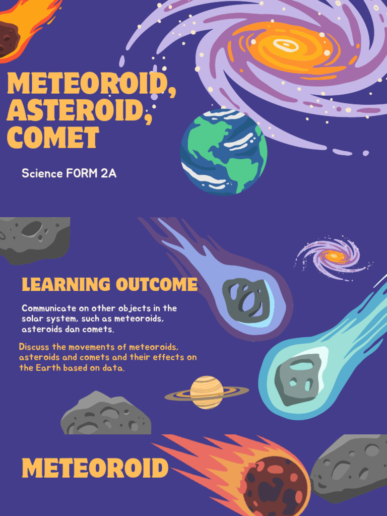 Meteoroid, Asteroid, Comet | PDF | Asteroid | Meteoroid