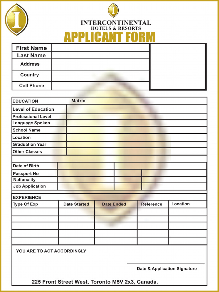 Application Form | PDF