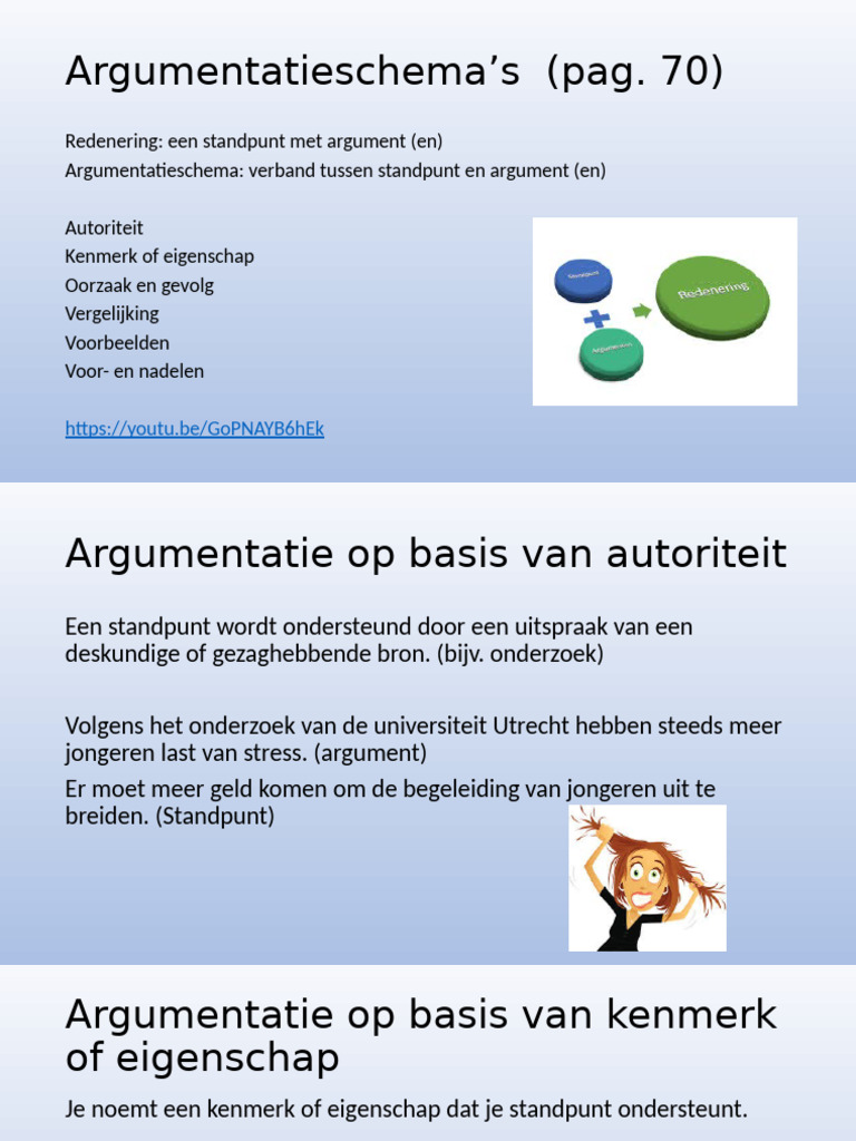 Argumentatieschema's | PDF