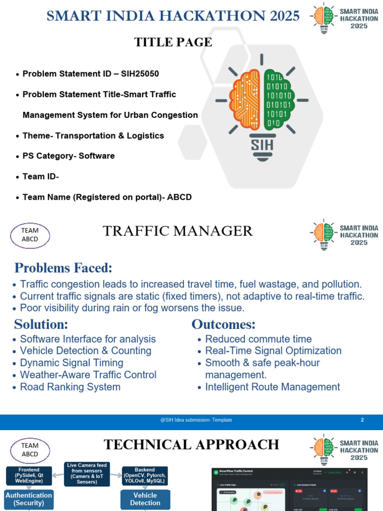 Smart Traffic Management for Urban Congestion | PDF | Traffic ...