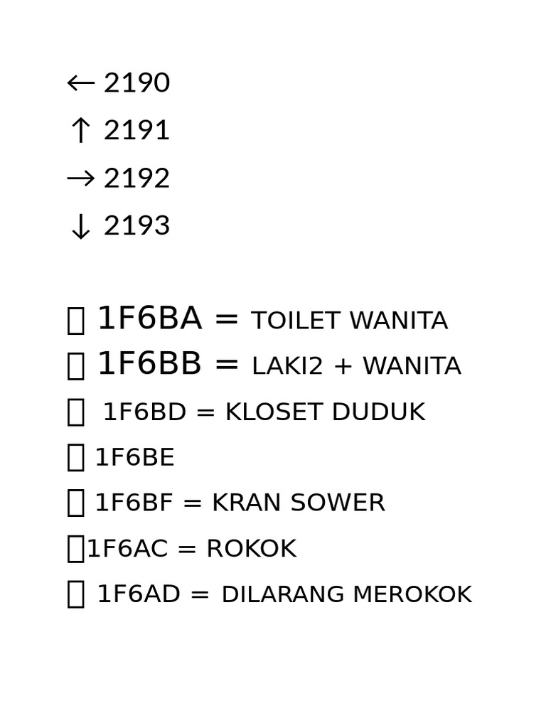 Kode Tanda Panah | PDF