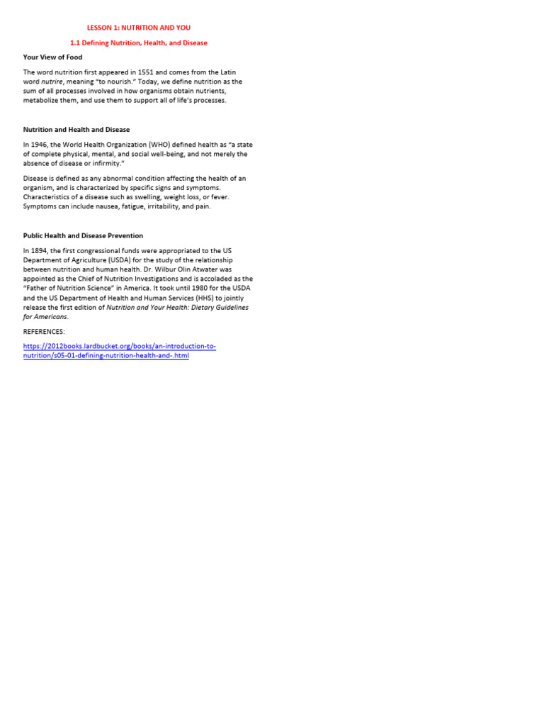 Understanding Nutrition Basics | PDF | Nutrients | Nutrition