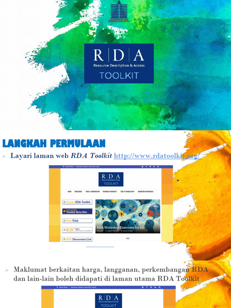 RDA Toolkit Job Attachment Guide | PDF | Library Cataloging And ...