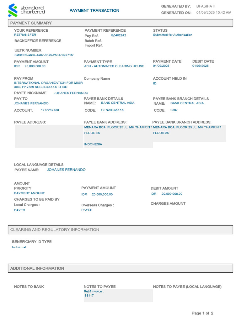Payment Transaction Summary | PDF | Payments | Money