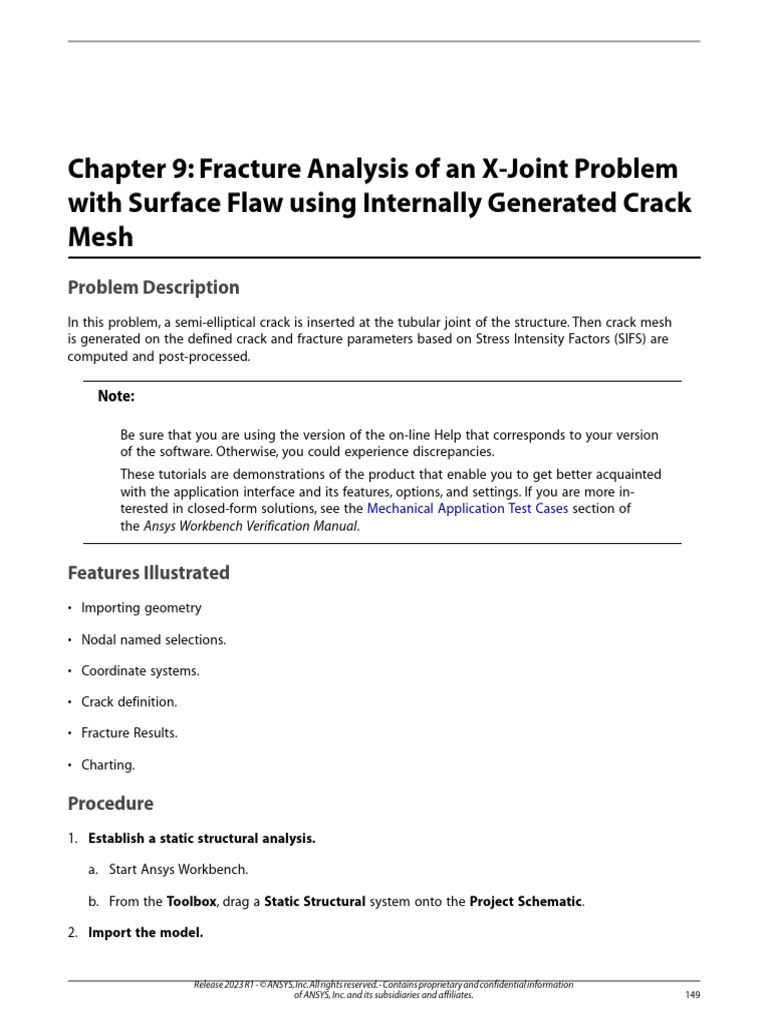 X-Joint Fracture Analysis Tutorial | PDF | Fracture | Fracture Mechanics