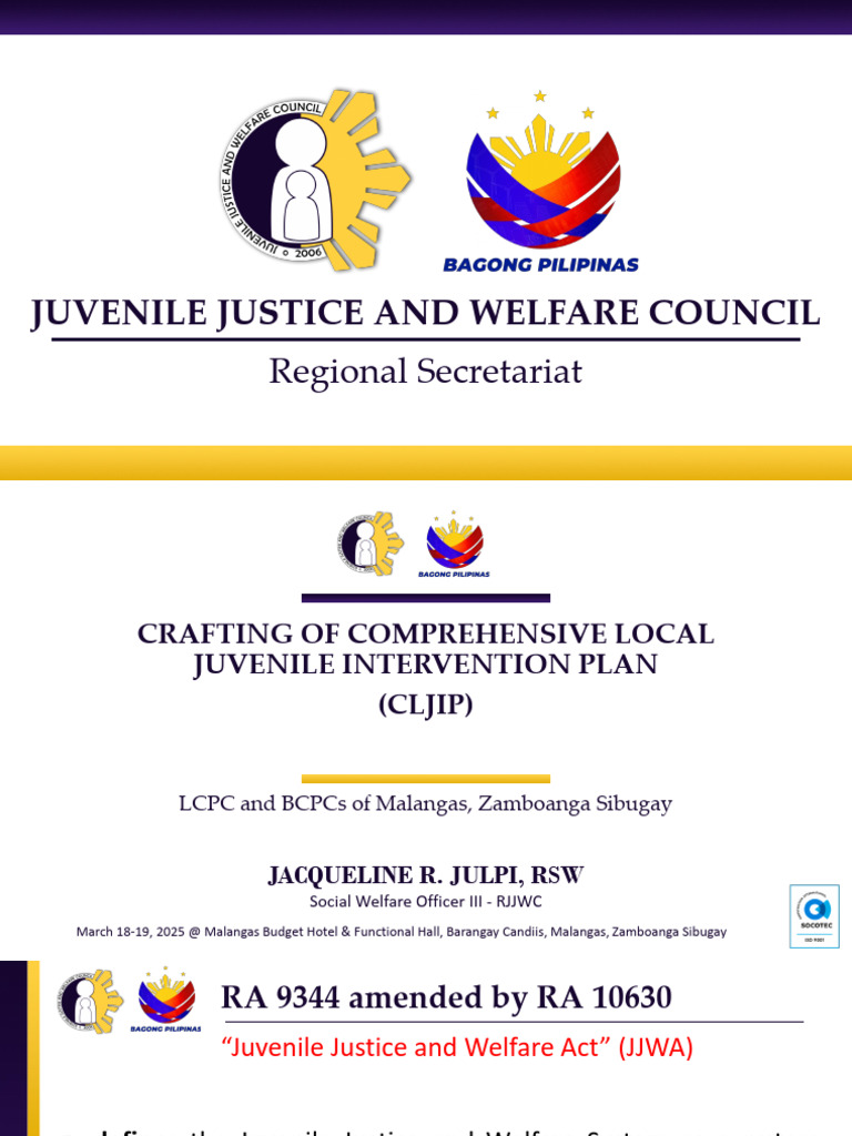 CLJIP-CBJIP | PDF | Evaluation | Juvenile Court