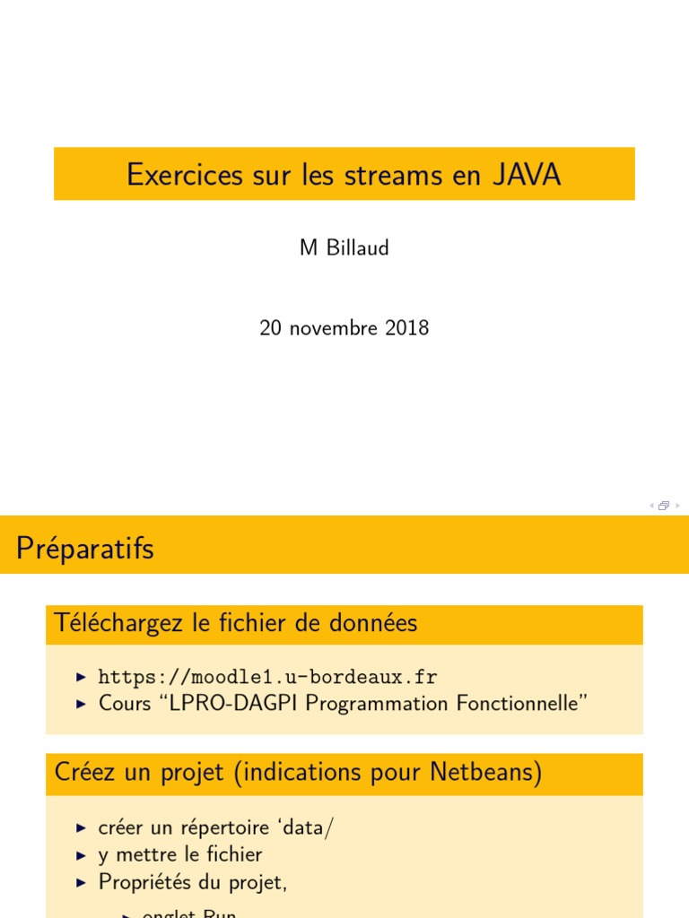 Exercices de Streams en Java | PDF | Java (Langage de programmation ...