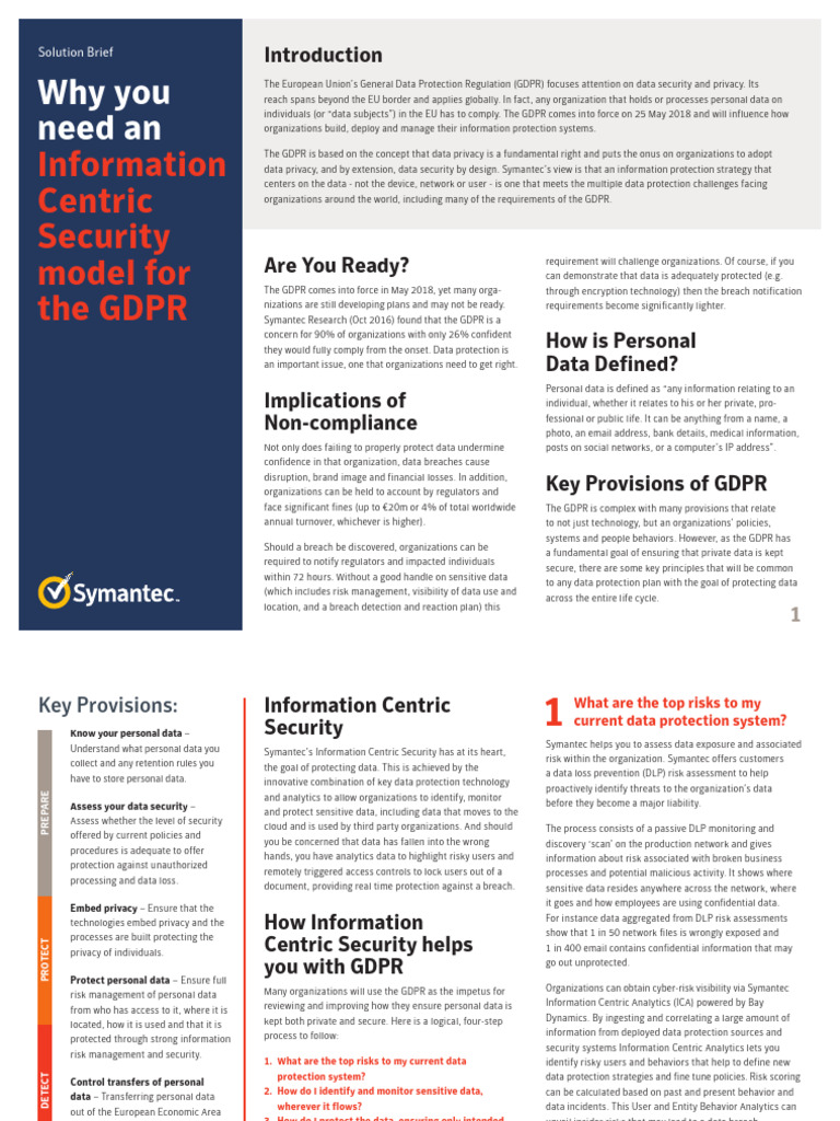Why You Need An Information Centric Security Model For The GDPR From ...