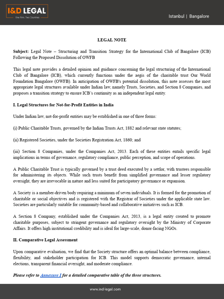 Legal Transition Strategy for ICB | PDF | Governance | Regulatory ...