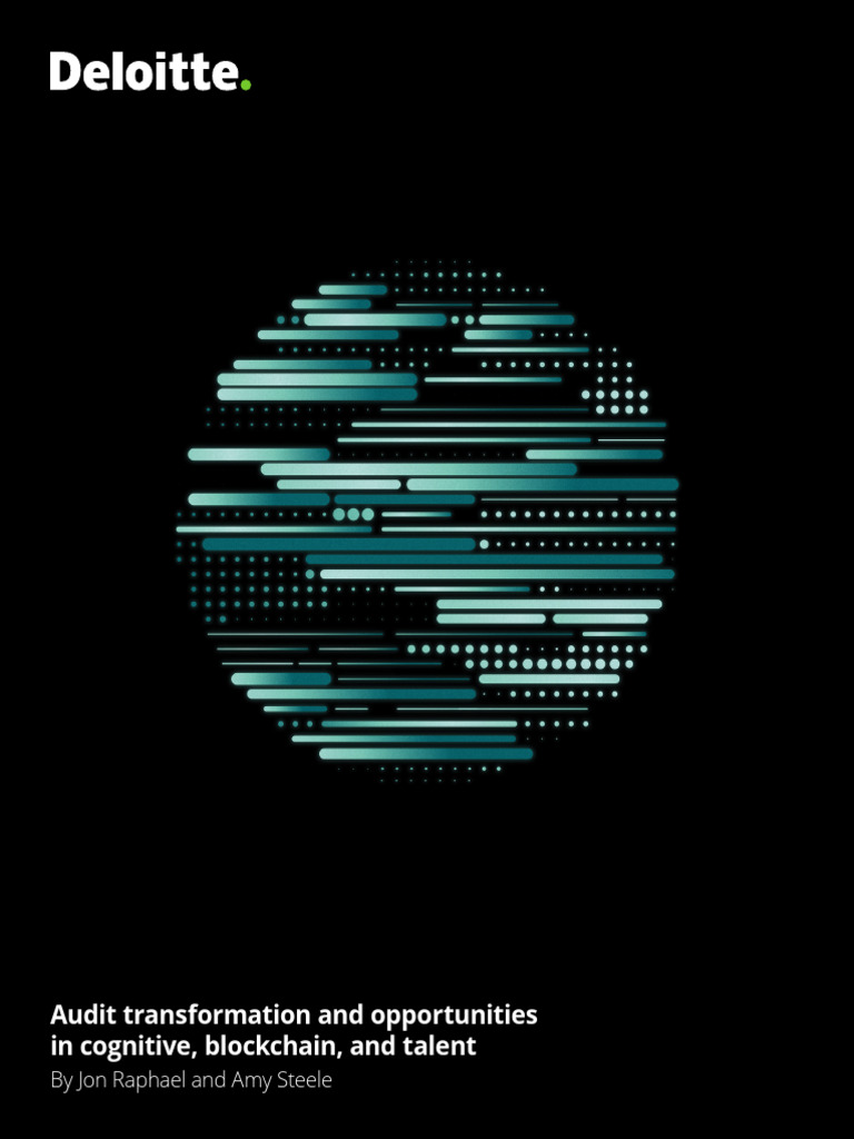 Us Audit Transformation and Opportunities in Cognitive Blockchain and  Talent | PDF | Audit | Artificial Intelligence