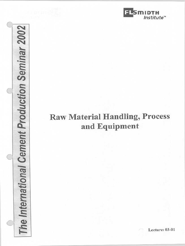 04 Raw Material Handing Process | PDF