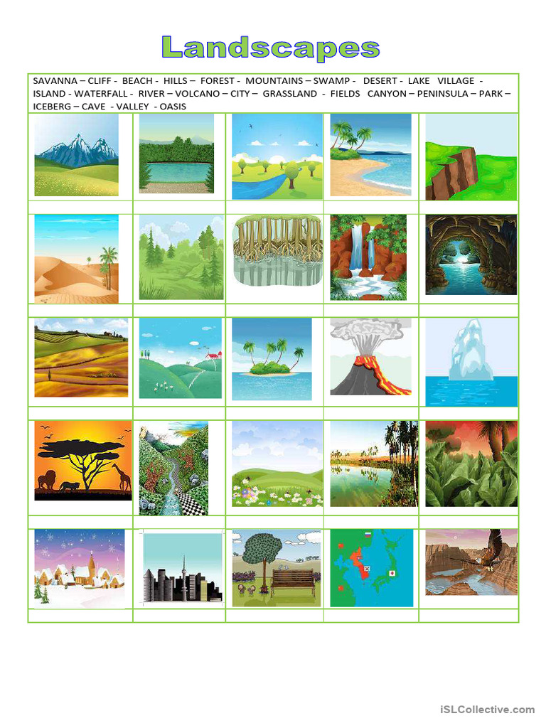 Diverse Natural Landscapes Overview | PDF
