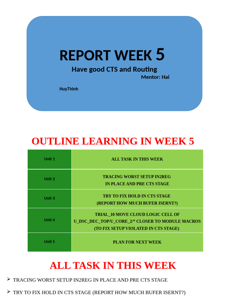 Weekly Report Week5 Training Junior | PDF | Computing | Computer ...