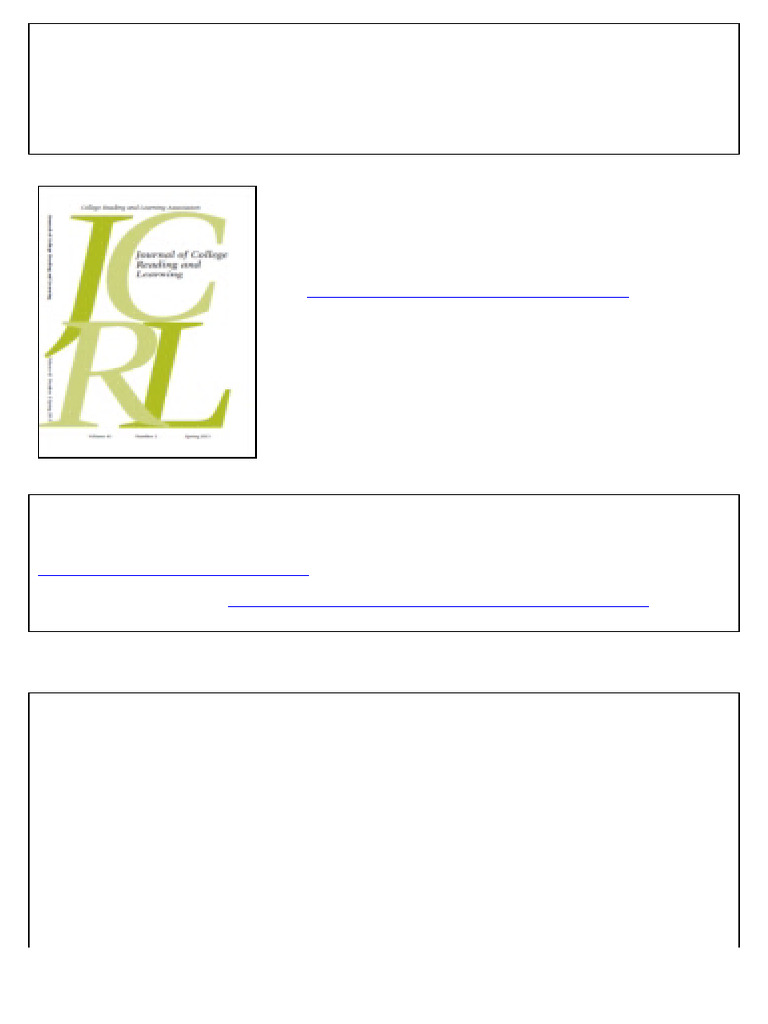 MCSR Impact on EFL Reading Skills | PDF | Constructivism (Philosophy Of ...