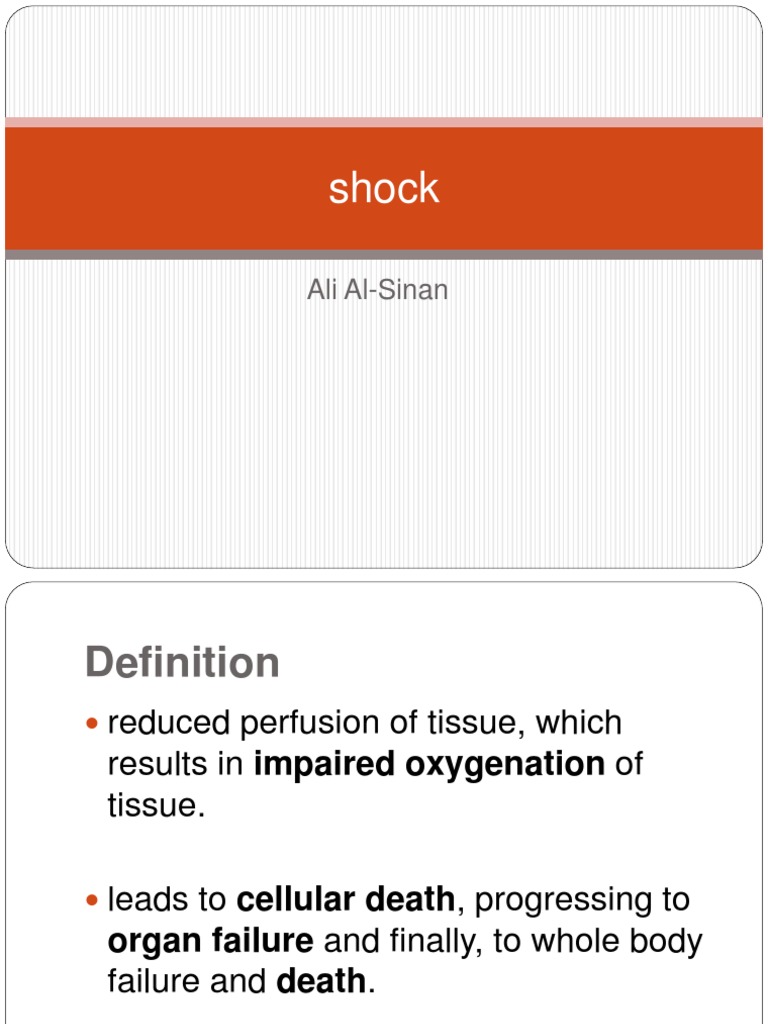 Types and Causes of Shock Explained | PDF