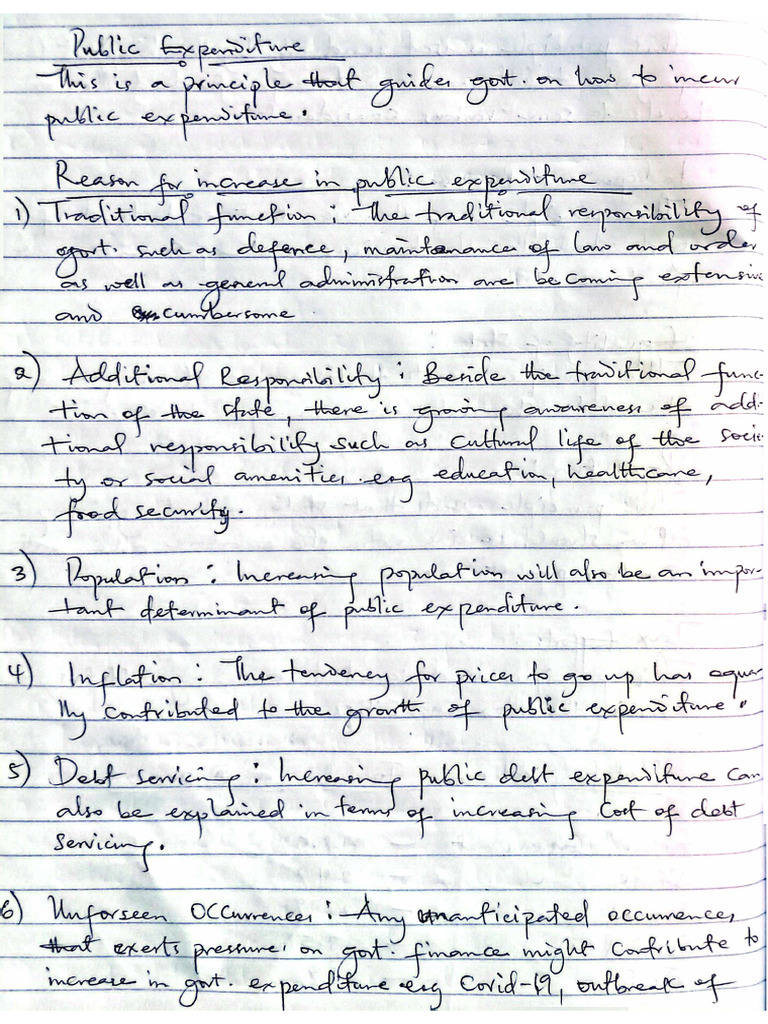 Public Expenditure - Psaf | PDF