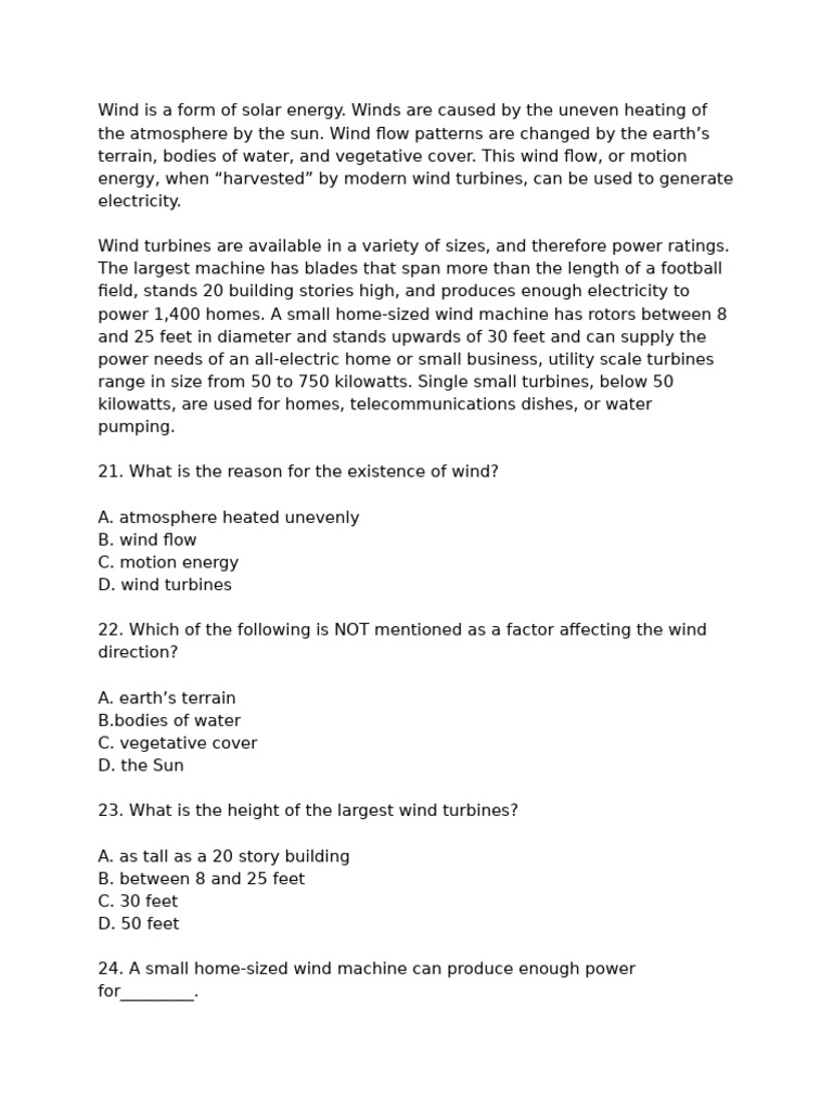 Understanding Wind Energy and Turbines | PDF | Wind Turbine | Wound