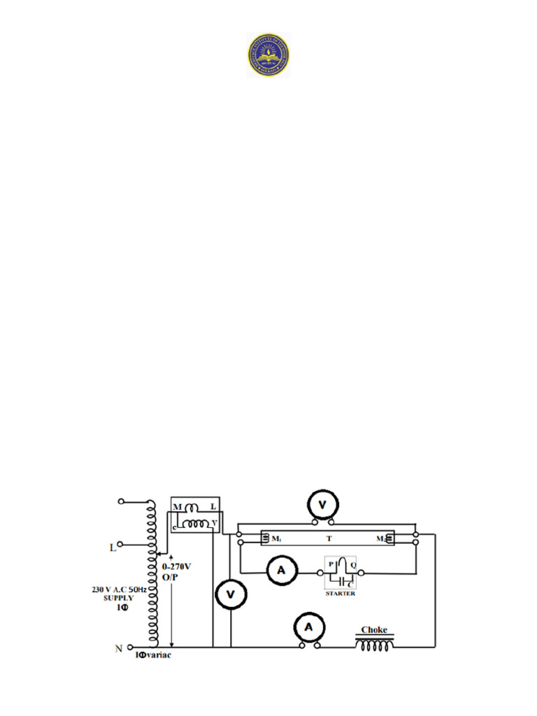 Fluorescent Lamp Characteristics Experiment | PDF | Incandescent Light ...