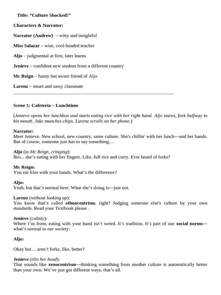 Ucsp Roleplay | PDF | Cultural Education | Epistemology