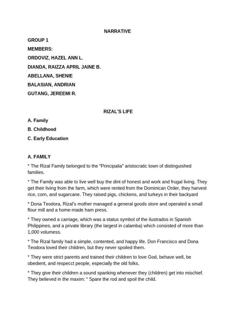 Narrative | PDF