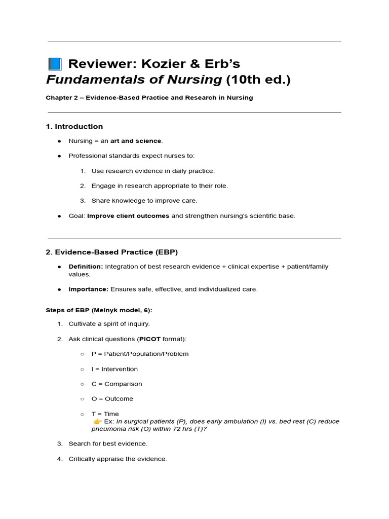 Evidence-Based Nursing Practice Guide | PDF | Quantitative Research ...