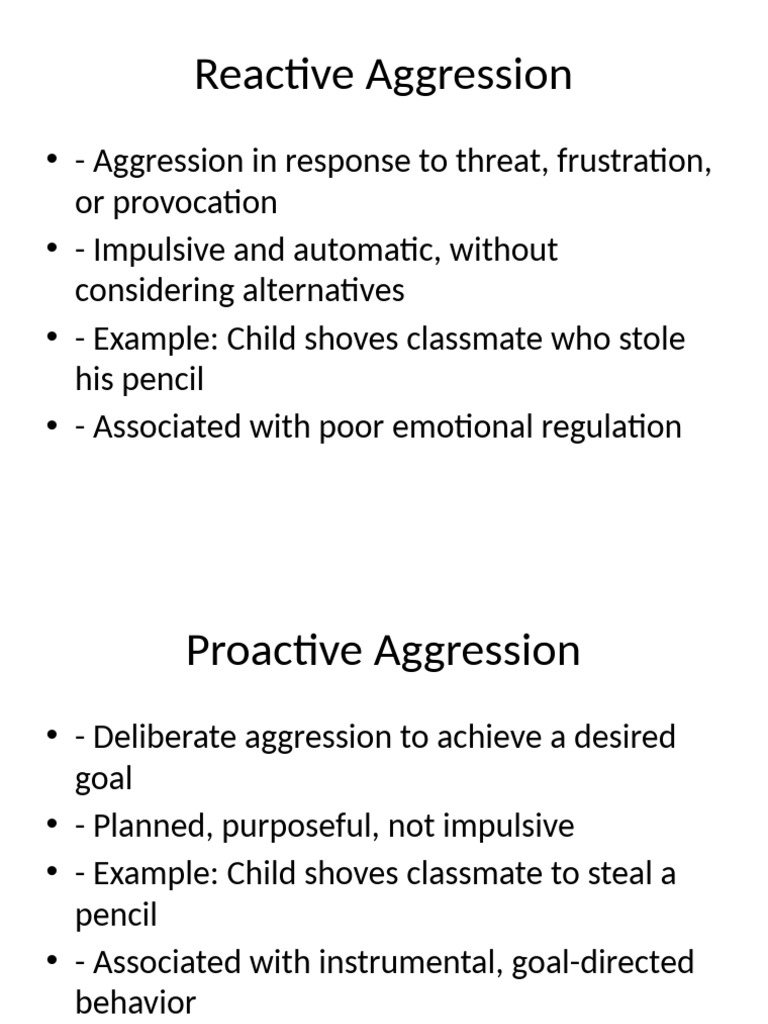 Examples of Aggression Types | PDF
