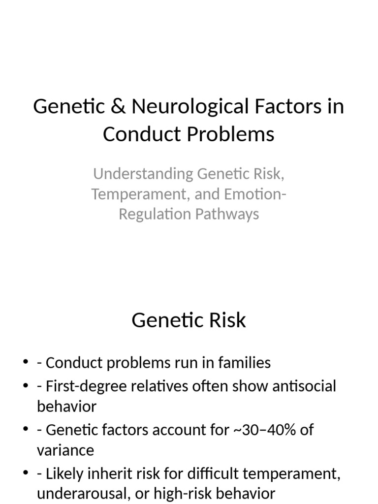Conduct Problems | PDF