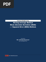 Download Forecasting With Moving Average Method Mean Absolute Deviation MAD and Squared Error MSE Method by Abir Ansari SN92125554 doc pdf