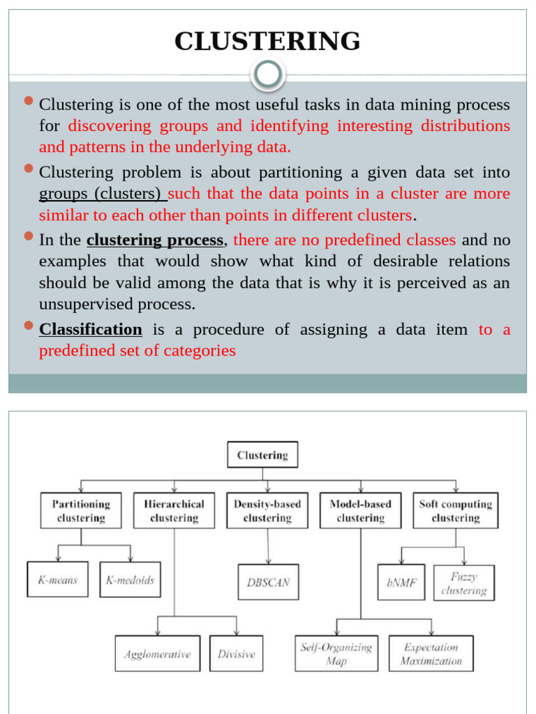 Clustering, THE MACHINE LEARNING TOPIC.. | PDF | Cluster Analysis ...