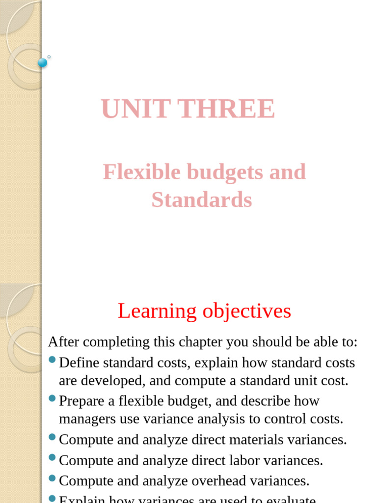 Flexible Budgets and Variance Analysis | PDF | Budget | Variance