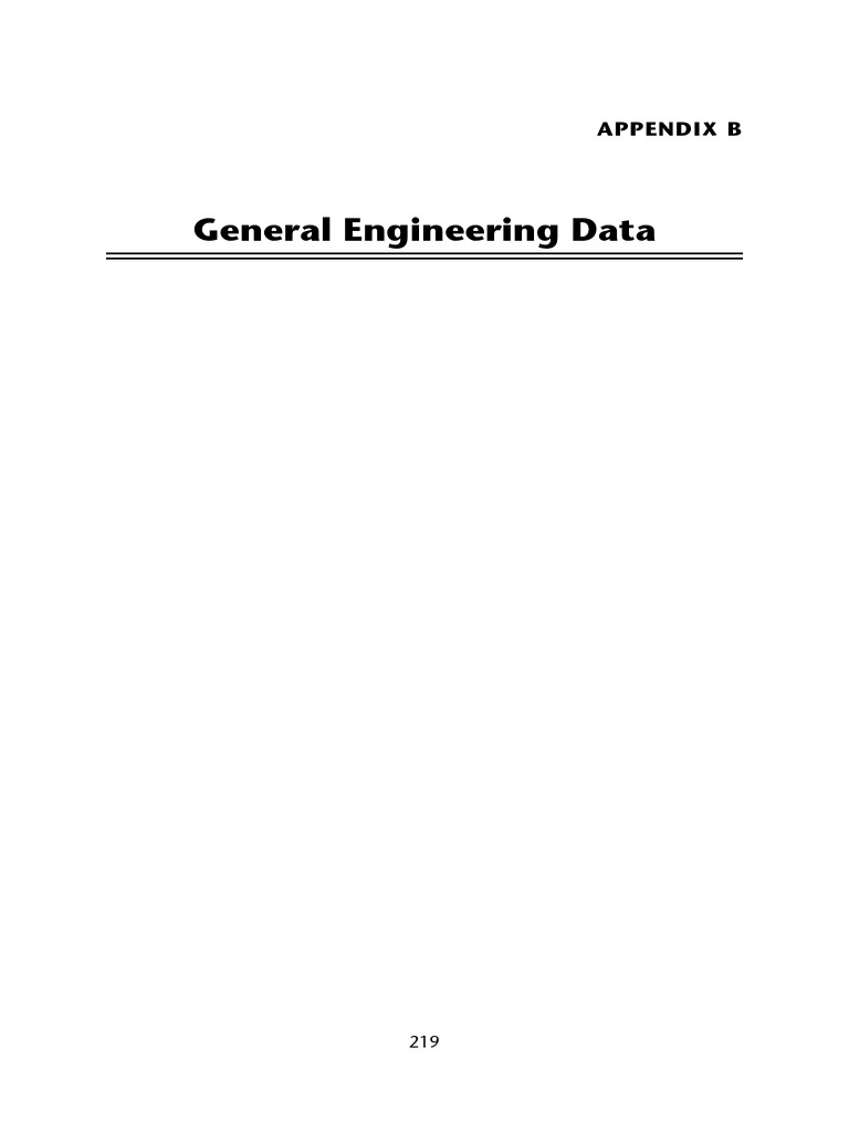 General Engineering Data Overview | PDF | Acid | Magnesium
