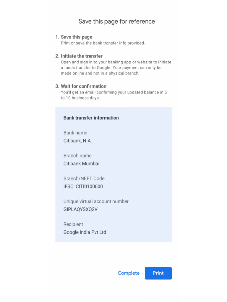 Google Printing | PDF