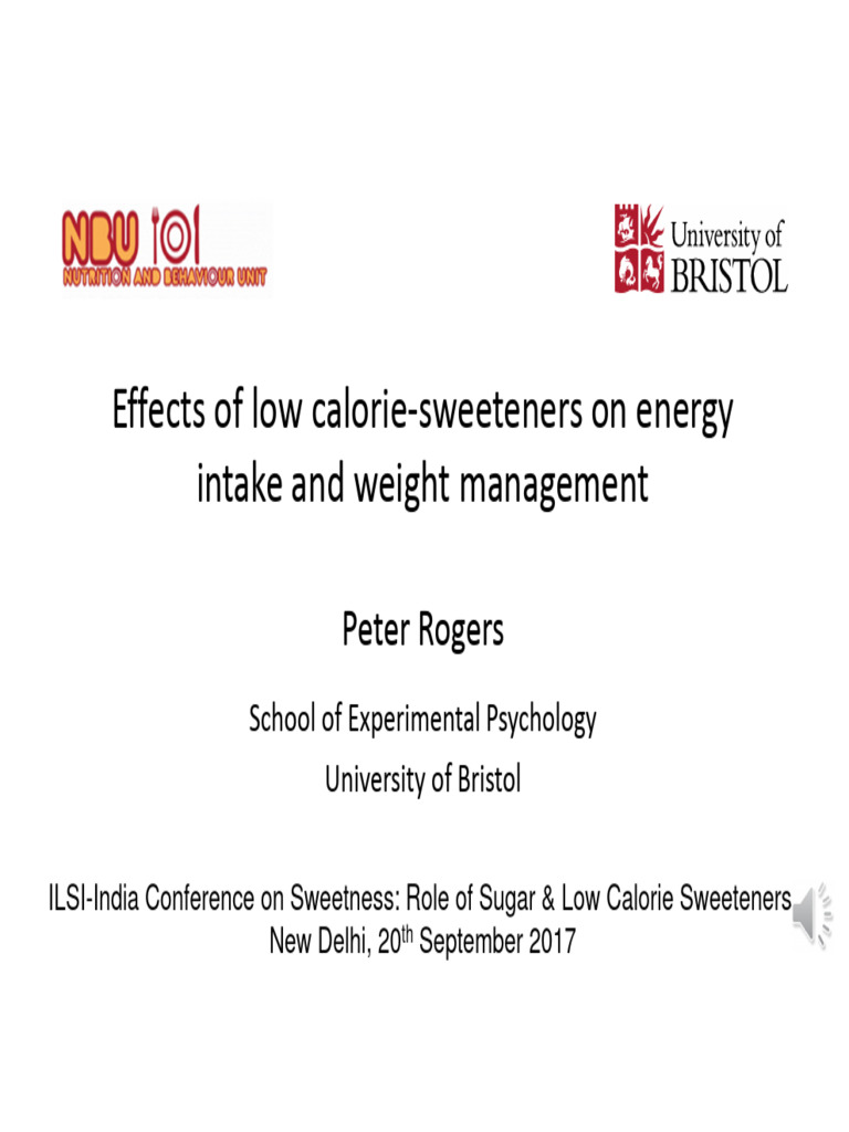 Effect of Low Calorie Sweeteners On Energy Balance and Weight ...