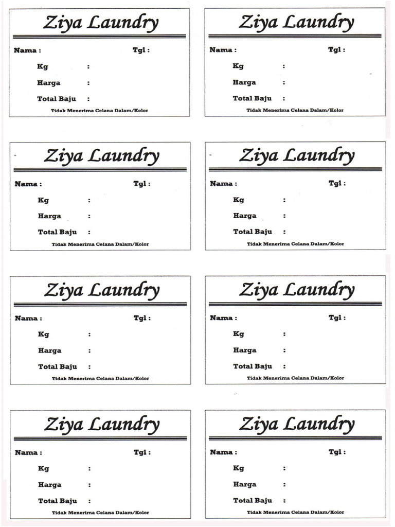 Ziya Laundry | PDF