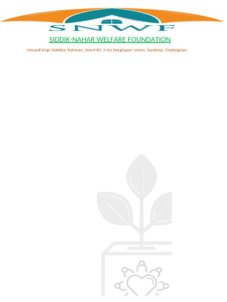 Letterpad of SNWF | PDF
