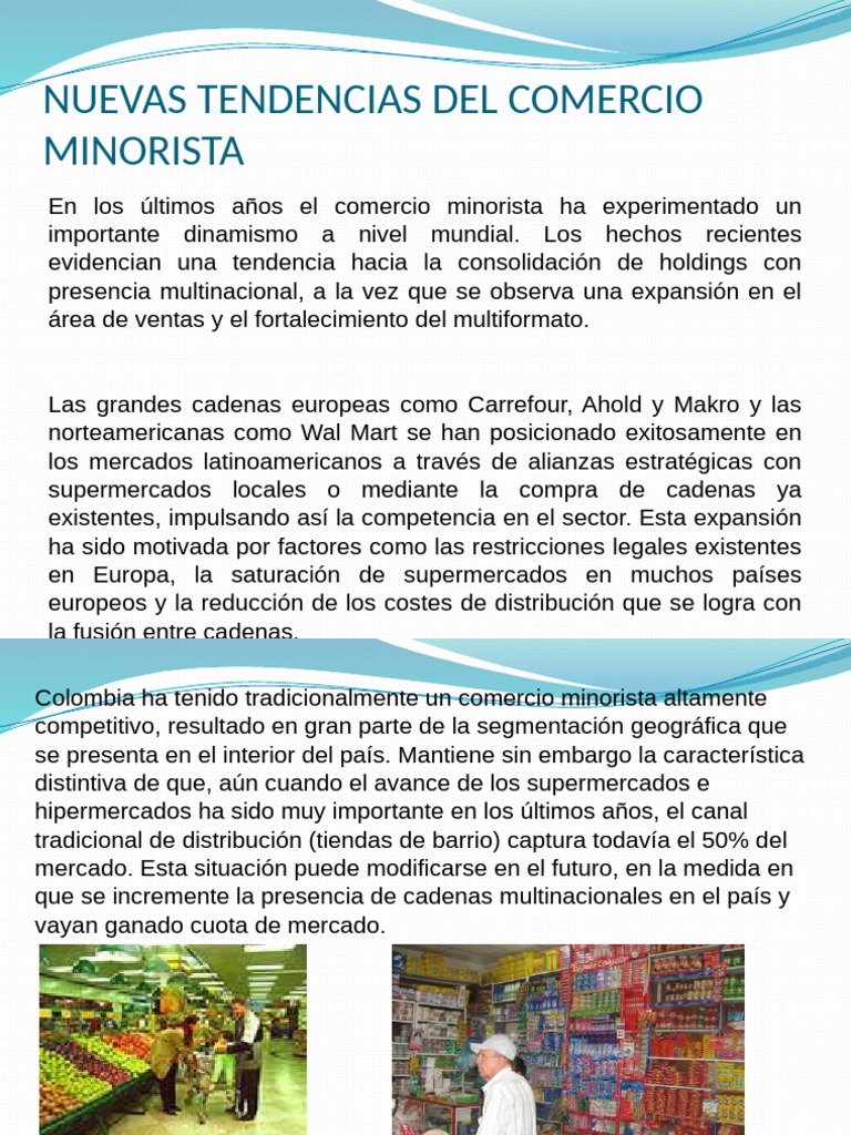 Nuevas Tendencias Del Comercio Minorista | PDF | Al por menor | Business