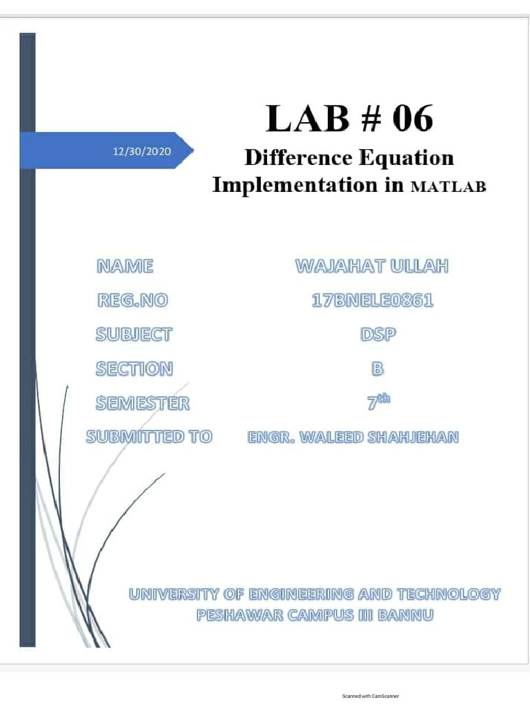 DSP Lab # 06 | PDF