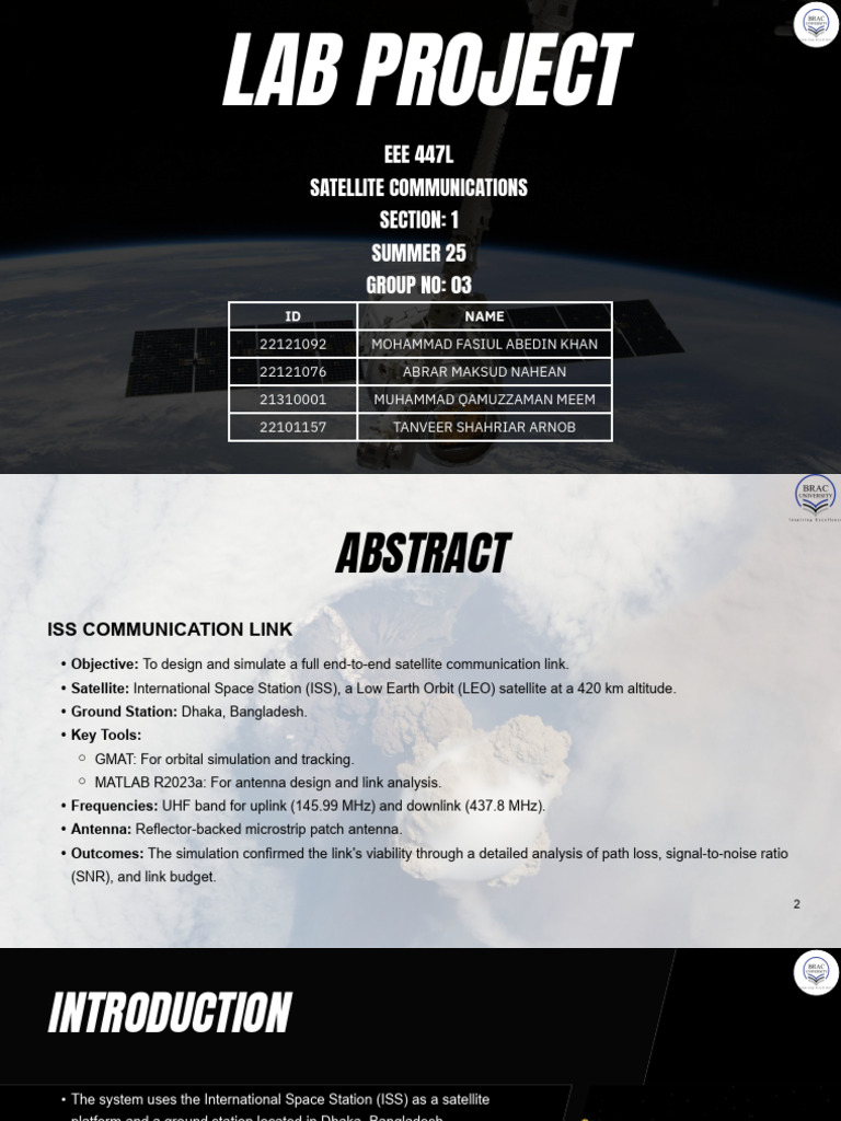 ISS Satellite Communication Link Design | PDF | Antenna (Radio) | Decibel