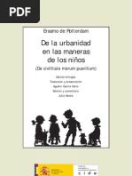 Erasmo Urbanidad Maneras Ninos