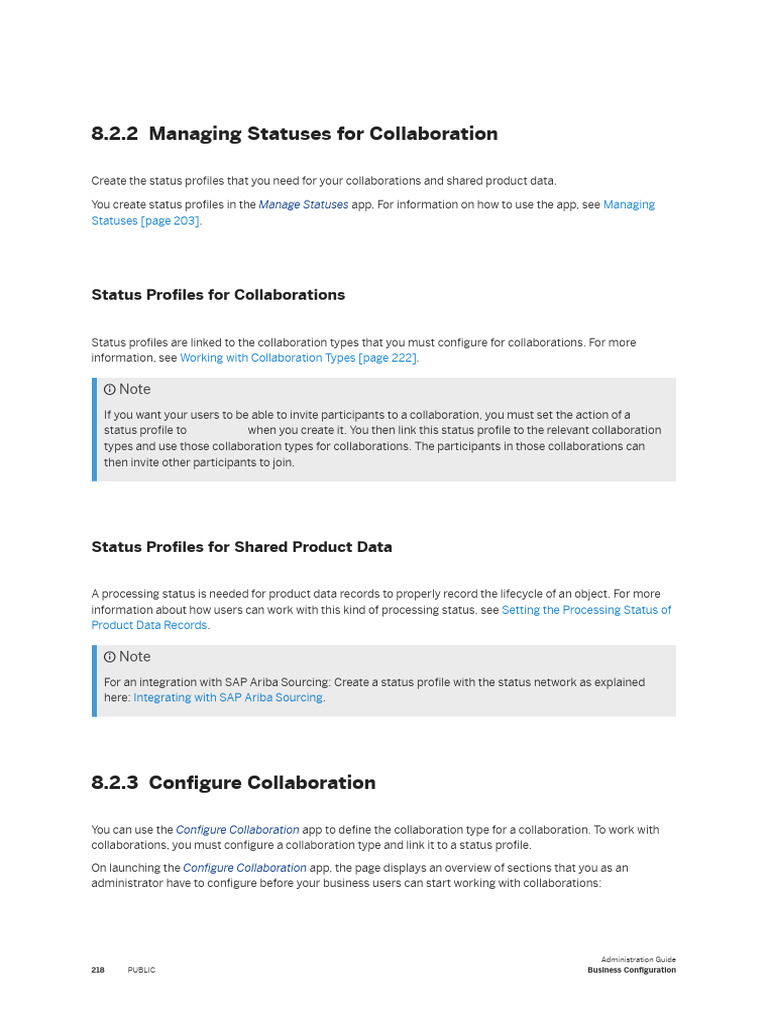 Collaboration Status Management Guide | PDF | Information Science ...