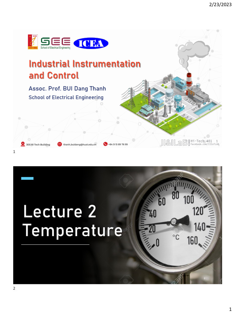 Temperature Measurement Techniques | PDF | Thermocouple | Fahrenheit