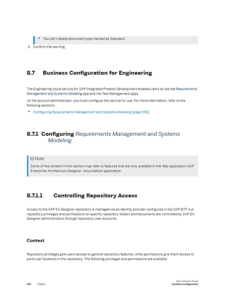 SAP EA Designer User Access Setup | PDF | Enterprise Architecture ...