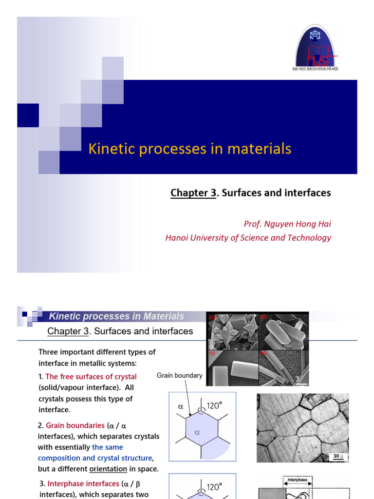 Kinetic Processes in Material Interfaces | PDF | Crystallite | Dislocation