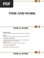 Time and Work Problem Solutions | PDF